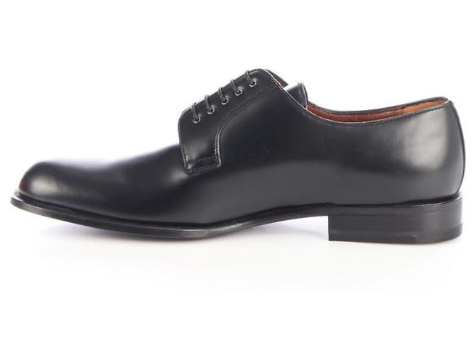 A. Testoni Chaussures à lacets en cuir noir - vue 3