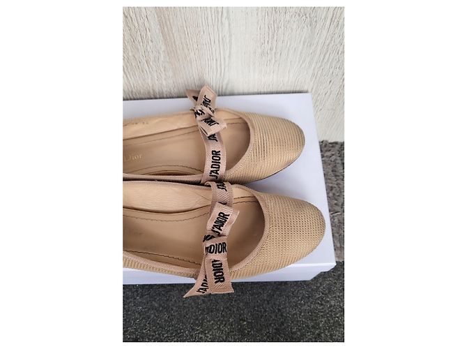 Dior J'Adior Ballerinas beige Stoff 38 - Ansicht 4