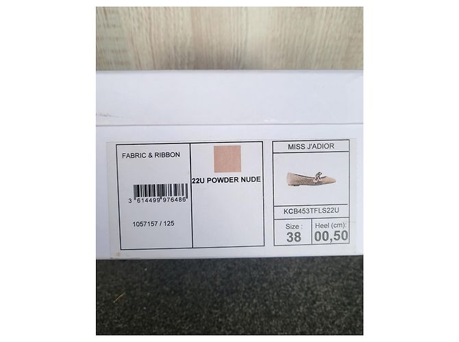 Dior J'Adior Ballerinas beige Stoff 38 - Ansicht 7