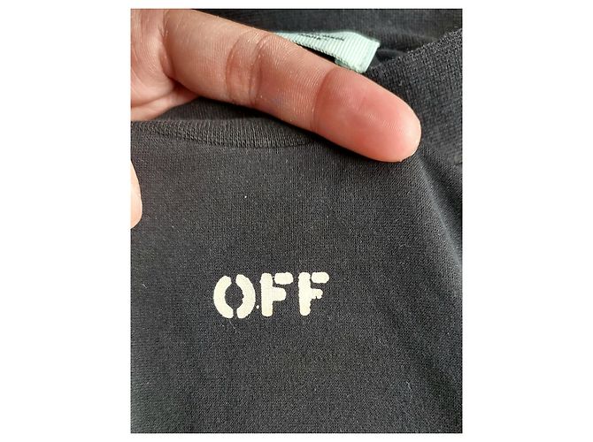 Camiseta negra Off White de algodón Negro - vista 4