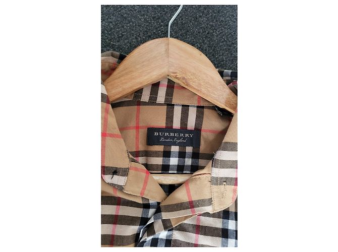 camicia a quadri burberry Multicolore - vista 4