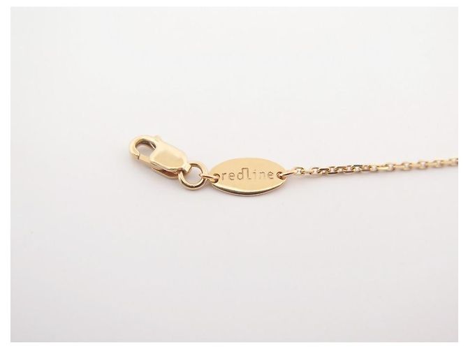 NUOVA COLLANA REDLINE PURE 36 alla 38cm in oro giallo 18k e diamante 0.10CT NUOVO - vista 4
