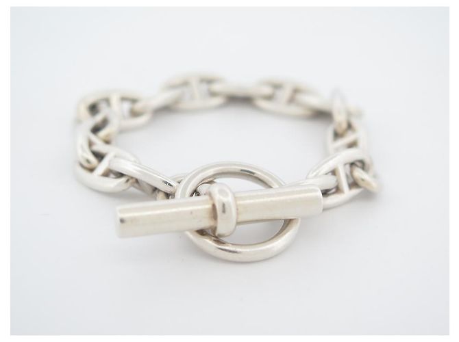 Hermès BRACCIALE CATENA ANCORA HERMES PM 15 link 22 GIOIELLO IN ARGENTO 925 CM - vista 2
