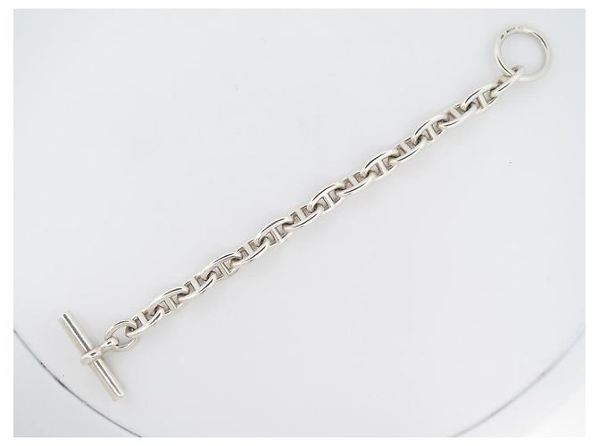 Hermès BRACCIALE CATENA ANCORA HERMES PM 15 link 22 GIOIELLO IN ARGENTO 925 CM - vista 3