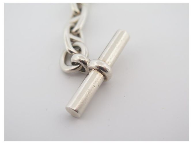 Hermès BRACCIALE CATENA ANCORA HERMES PM 15 link 22 GIOIELLO IN ARGENTO 925 CM - vista 5