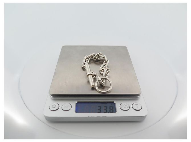 Hermès BRACCIALE CATENA ANCORA HERMES PM 15 link 22 GIOIELLO IN ARGENTO 925 CM - vista 8