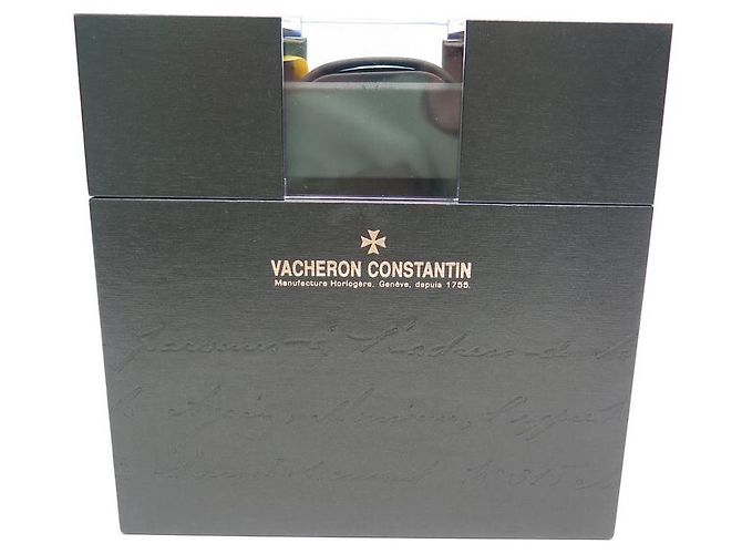 CAIXA DE RELÓGIO VACHERON CONSTANTIN COM CAIXA DE MADEIRA GRAVADA MARROM E CAIXA DE RELÓGIO - vista 8