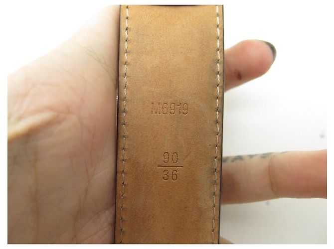 LOUIS VUITTON ELLIPSENGÜRTEL 30Mm M6919 T90 IN BRAUNEM GÜRTEL-MONOGRAMM-LEINWAND - Ansicht 6