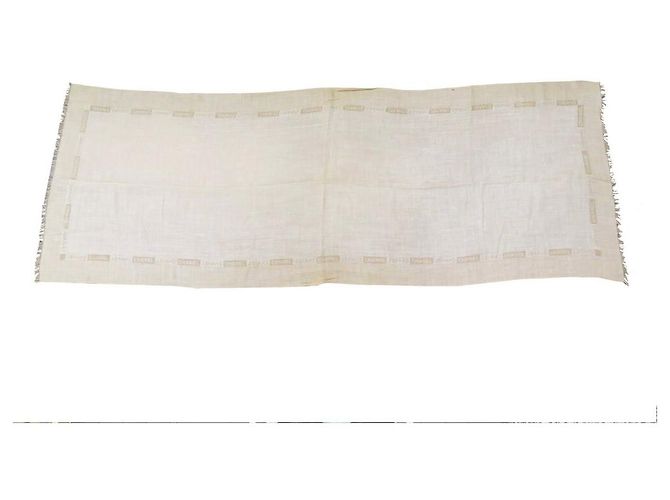 SCIARPA STOLA CHANEL 197 X 71SCIARPA CM IN CASHMERE E SETA BEIGE CASHMERE - vista 2
