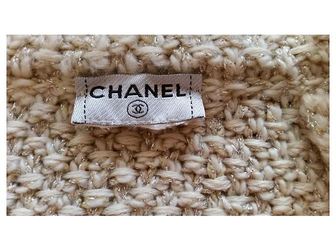 Chanel Strickweste Beige Wolle Alpaka - Ansicht 3