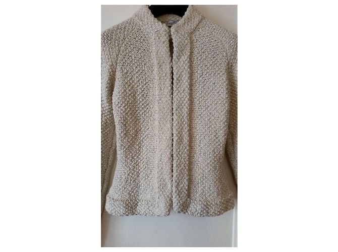 Chanel Strickweste Beige Wolle Alpaka - Ansicht 7