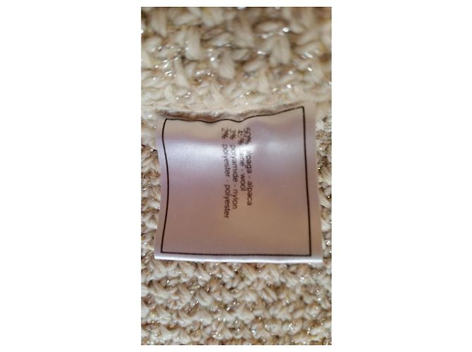 Chanel Strickweste Beige Wolle Alpaka - Ansicht 8
