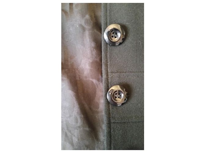 Christian Dior Jacke aus schwarzer Wolle Größe 46 - Ansicht 6