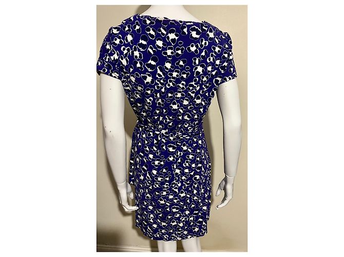 Diane Von Furstenberg DvF Zoe Mock Wickelkleid Mehrfarben - Ansicht 3
