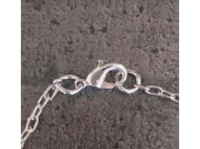 Collana con charm Christian Dior argento acciaio - vista 3