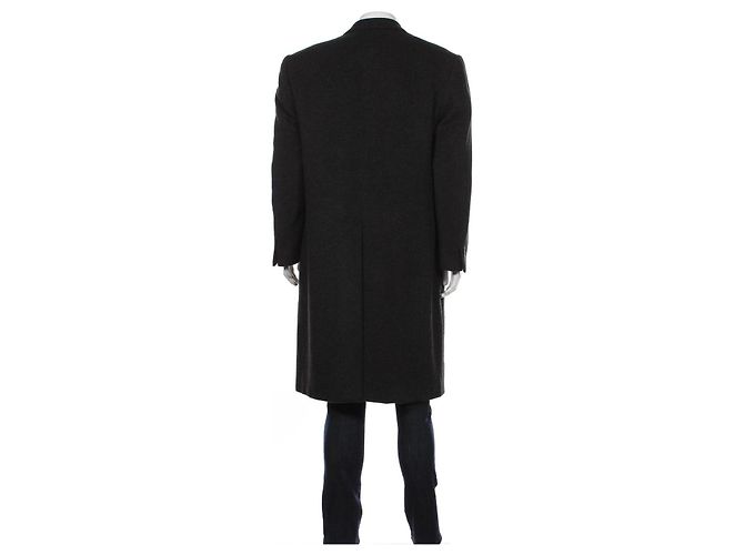 Lanvin Black Wool Coat Men Size 54 - view 2