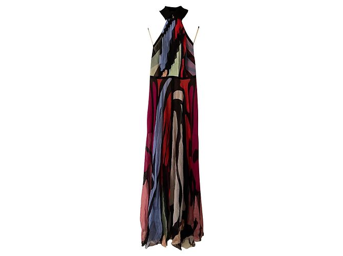 Abito Chanel in seta multicolore - vista 2