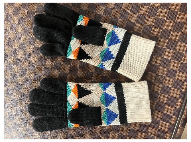 Luvas Missoni Pretas de Lã e Viscose Preto - vista 5