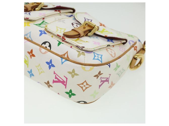 LOUIS VUITTON Monogram Multicolor Lodge PM Umhängetasche Weiß M40053 Auth bin3530 - Ansicht 14
