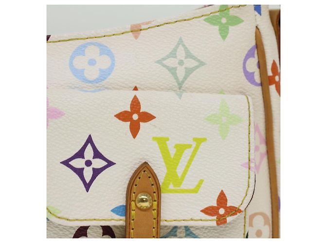 LOUIS VUITTON Monogram Multicolor Lodge PM Umhängetasche Weiß M40053 Auth bin3530 - Ansicht 2