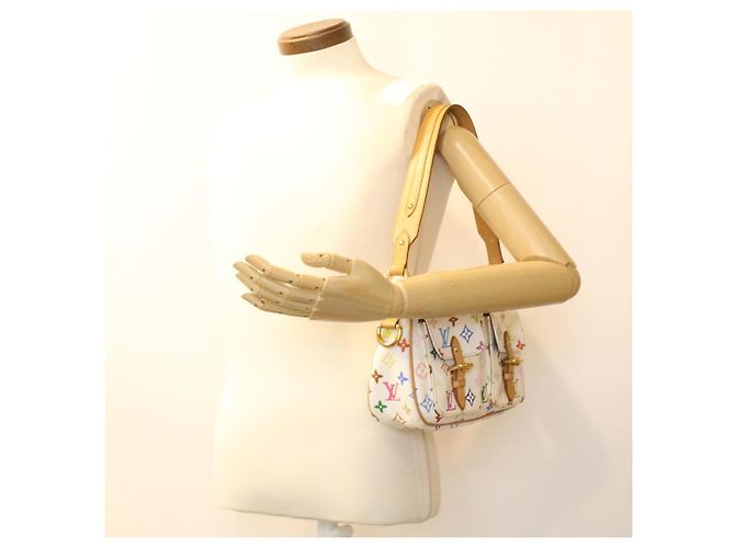 LOUIS VUITTON Monogram Multicolor Lodge PM Umhängetasche Weiß M40053 Auth bin3530 - Ansicht 25