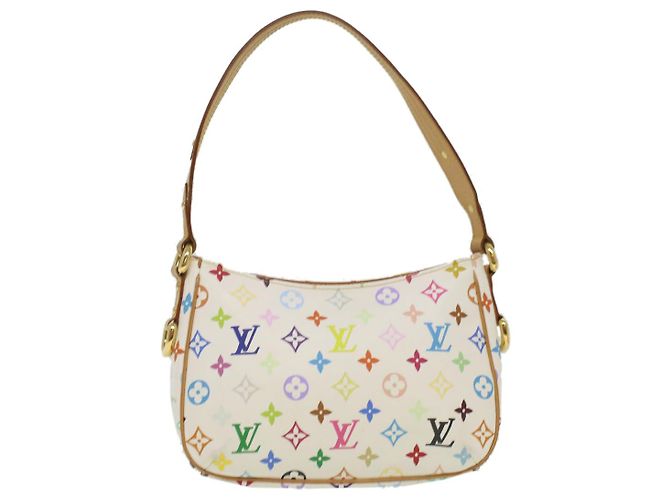 LOUIS VUITTON Monogram Multicolor Lodge PM Umhängetasche Weiß M40053 Auth bin3530 - Ansicht 3