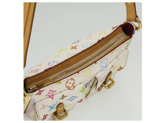 LOUIS VUITTON Monogram Multicolor Lodge PM Umhängetasche Weiß M40053 Auth bin3530 - Ansicht 7