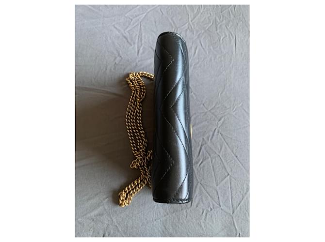 Gucci Mini borsa con catena GG Marmont Nero - vista 7