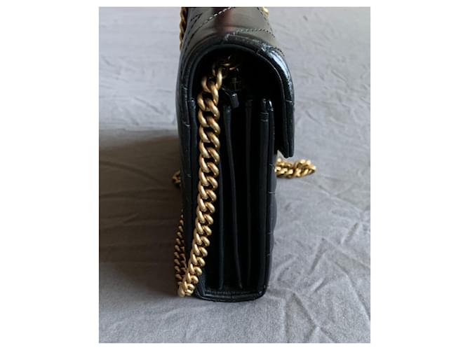 Gucci Mini borsa con catena GG Marmont Nero - vista 8