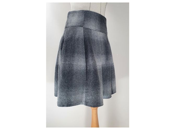 Falda Brunello Cucinelli de lana gris - vista 2