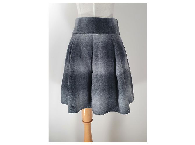Falda Brunello Cucinelli de lana gris - vista 4