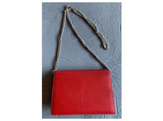 Gucci Dionysus WOC Portafoglio con Catena Rosso Pelle - vista 2
