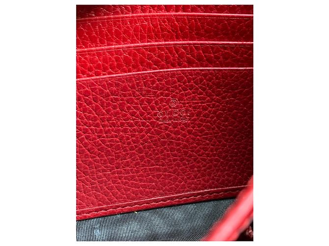 Gucci Dionysus WOC Portafoglio con Catena Rosso Pelle - vista 4