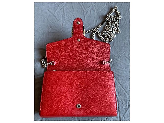 Gucci Dionysus WOC Portafoglio con Catena Rosso Pelle - vista 6