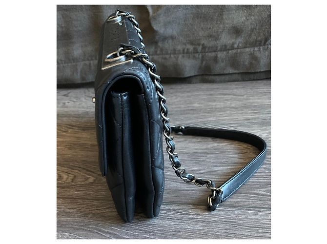 Borsa Chanel Trendy CC Flap in pelle trapuntata nera Nero - vista 7