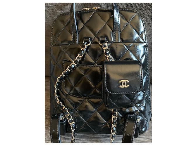 Chanel Timeless / Classique backpack Black - view 8