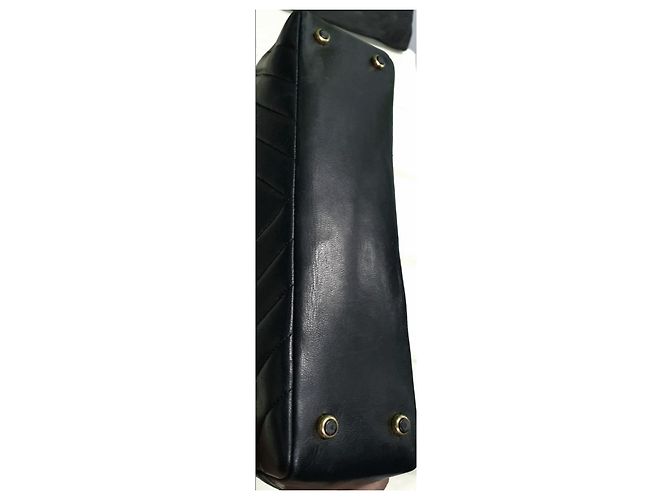 tracolla chanel con punto a V Nero D'oro - vista 7