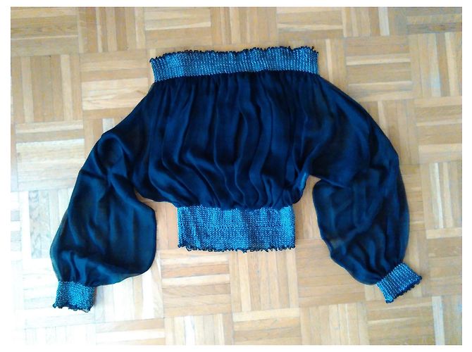 Dolce & Gabbana DOLCE&GABBANA BLACK SILK BLOUSE - view 3