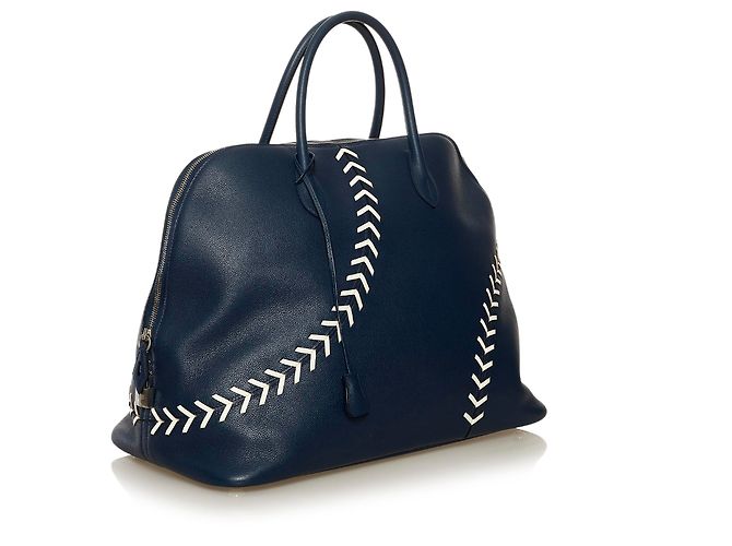 Borsa Bolide Baseball Blu di Hermès - vista 2