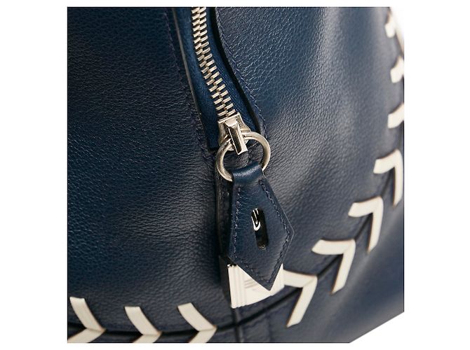 Borsa Bolide Baseball Blu di Hermès - vista 8