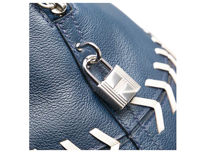 Borsa Bolide Baseball Blu di Hermès - vista 9