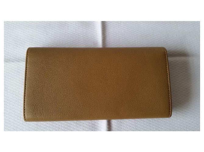 CARTERA SAINT LAURENT DE PIEL MARTILLADA Beige - vista 3