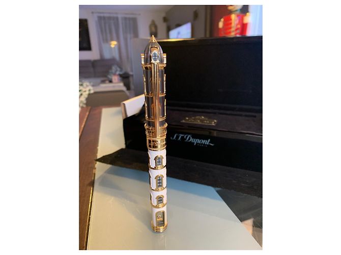 St Dupont From Paris un Love Rollerball Stift Keramik Silber Hardware Gold hardware - Ansicht 2