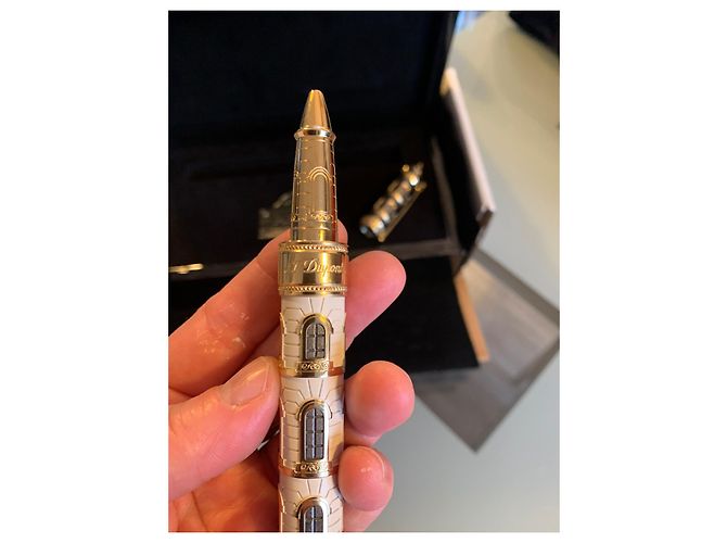 St Dupont From Paris un Love Rollerball Stift Keramik Silber Hardware Gold hardware - Ansicht 3