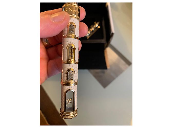St Dupont From Paris un Love Rollerball Stift Keramik Silber Hardware Gold hardware - Ansicht 5