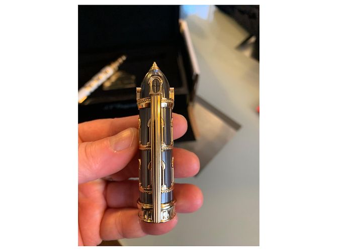 St Dupont From Paris un Love Rollerball Stift Keramik Silber Hardware Gold hardware - Ansicht 6