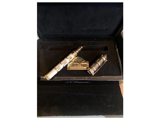 St Dupont From Paris un Love Rollerball Stift Keramik Silber Hardware Gold hardware - Ansicht 7
