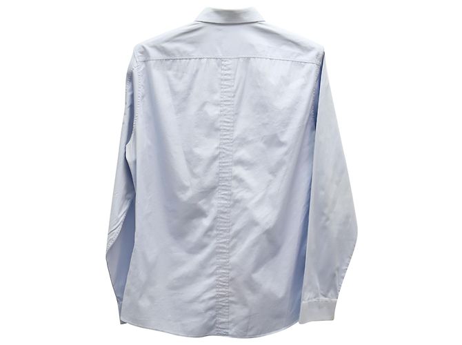 Camisa Gucci Slim Fit en Algodón Azul Claro - vista 2