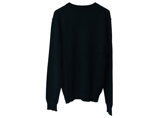 Dolce & Gabbana Pullover mit V-Ausschnitt aus grünem Kaschmir - Ansicht 2