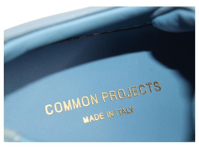 Autre Marque Common Projects Achilles Low Top Sneakers in Powder Blue Leather - view 7